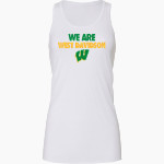 WEST DAVIDSON HIGH SCHOOL DRAGONS Bella+Canvas Women's Flowy Racerback Tank Front Thumbnail