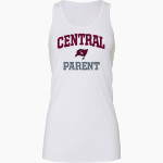CENTRAL HIGH SCHOOL RAIDERS Bella+Canvas Women's Flowy Racerback Tank Front Thumbnail