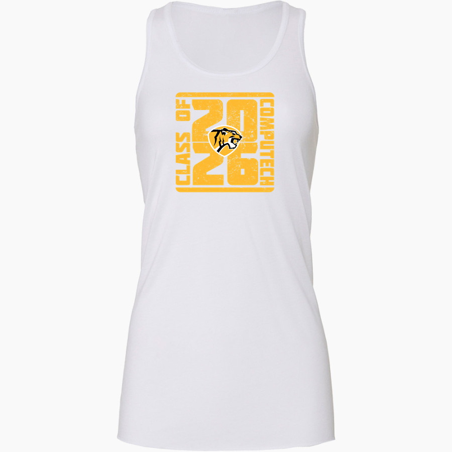 Computech Tigers <span class="pdp-name-mascot">Computech Middle School Tigers</span> Bella+Canvas Women's Flowy Racerback Tank