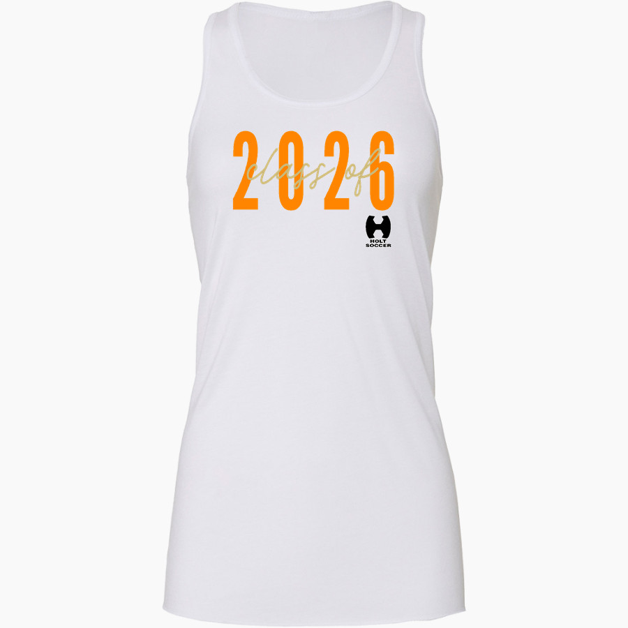 Holt Junior Rams Soccer Club Bella+Canvas Women's Flowy Racerback Tank