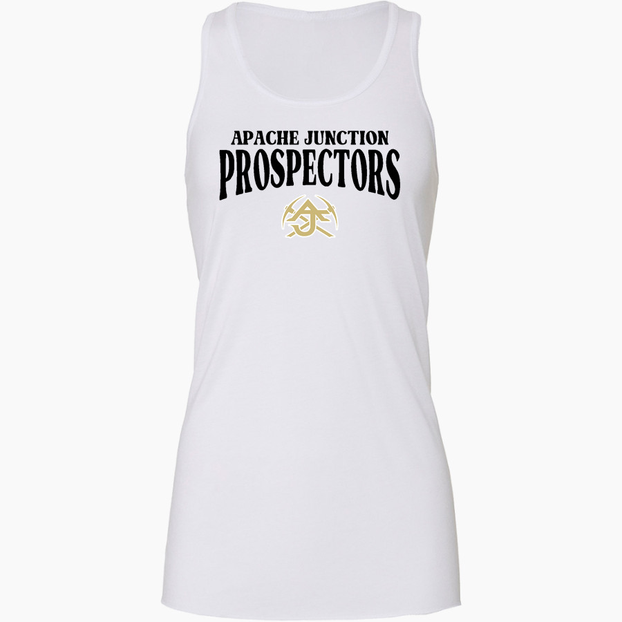 APACHE JUNCTION HIGH SCHOOL PROSPECTORS Bella+Canvas Women's Flowy Racerback Tank