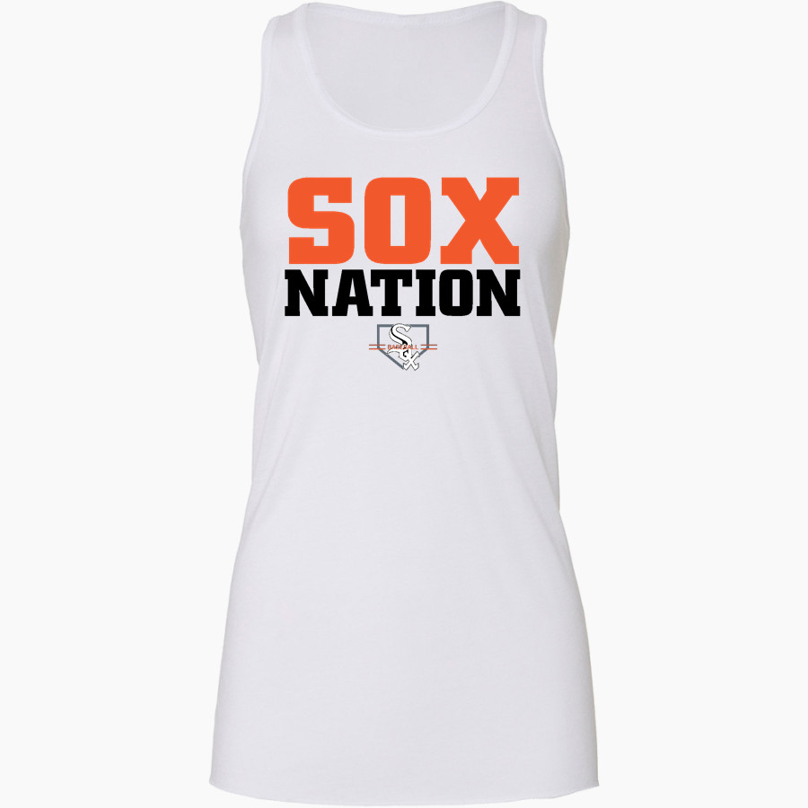 Beavercreek Sox Baseball Bella+Canvas Women's Flowy Racerback Tank