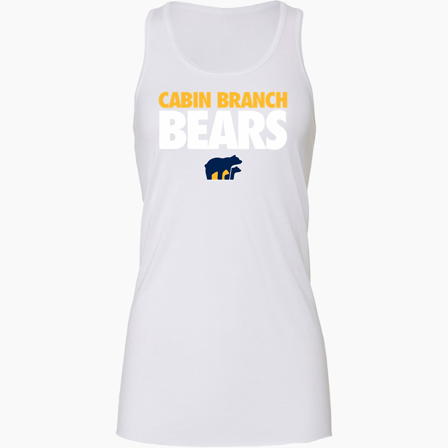Cabin Branch Bears Bella+Canvas Women's Flowy Racerback Tank