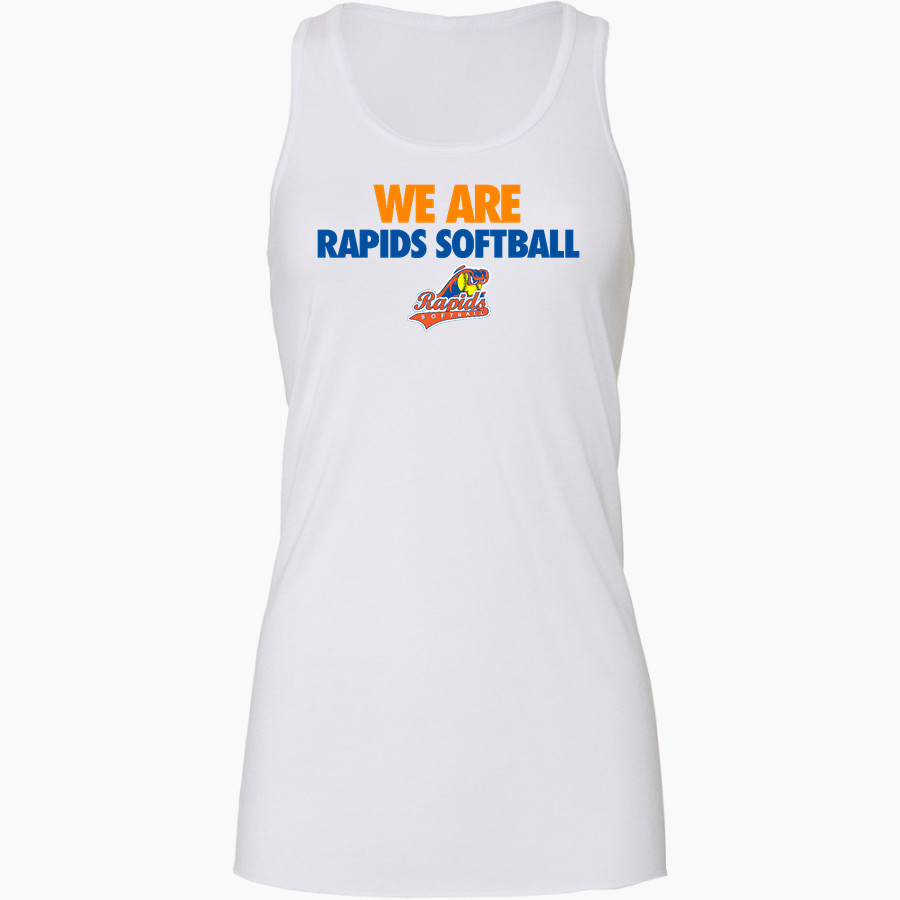 Rapids Softball Rapids Softball <span class="pdp-name-mascot">Rapids Softball</span> Bella+Canvas Women's Flowy Racerback Tank