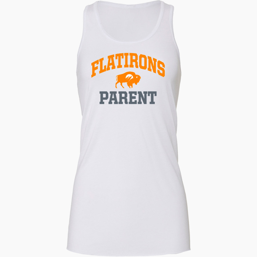 Flatirons Bison <span class="pdp-name-mascot">Flatirons Bison</span> Bella+Canvas Women's Flowy Racerback Tank