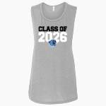 JERSEY COMMUNITY HIGH SCHOOL PANTHERS Bella + Canvas Women's Flowy Muscle Tank Front Thumbnail