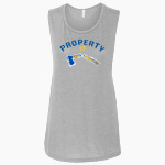 BAD AXE HIGH SCHOOL HATCHETS <span class="pdp-name-mascot">BAD AXE HATCHETS</span> Bella + Canvas Women's Flowy Muscle Tank Front Thumbnail