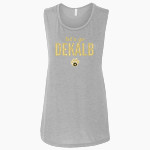 DEKALB HIGH SCHOOL TIGERS <span class="pdp-name-mascot">DEKALB TIGERS</span> Bella + Canvas Women's Flowy Muscle Tank Front Thumbnail