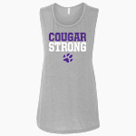 Josephinum Academy of the Sacred Heart <span class="pdp-name-mascot">Josephinum Academy Cougars</span> Bella + Canvas Women's Flowy Muscle Tank Front Thumbnail