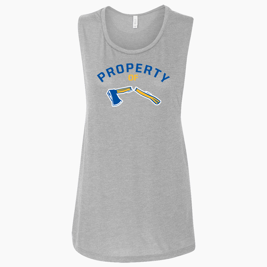 BAD AXE HIGH SCHOOL HATCHETS <span class="pdp-name-mascot">BAD AXE HATCHETS</span> Bella + Canvas Women's Flowy Muscle Tank