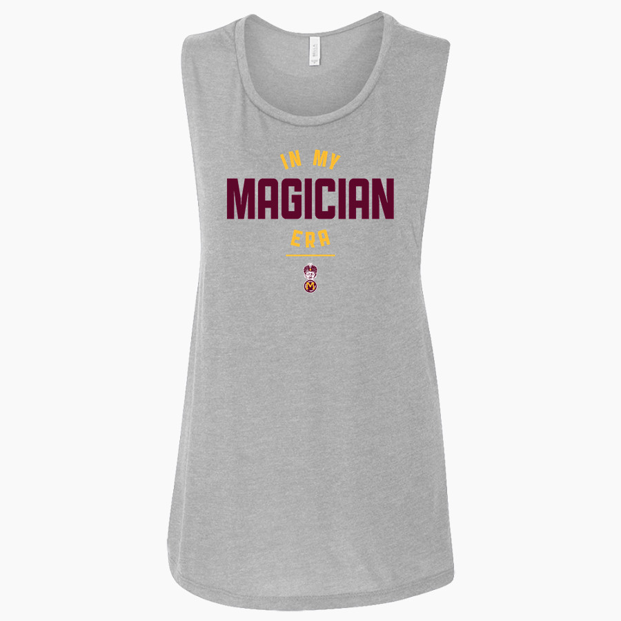 MINOT HIGH SCHOOL MAGICIANS <span class="pdp-name-mascot">MINOT MAGICIANS</span> Bella + Canvas Women's Flowy Muscle Tank