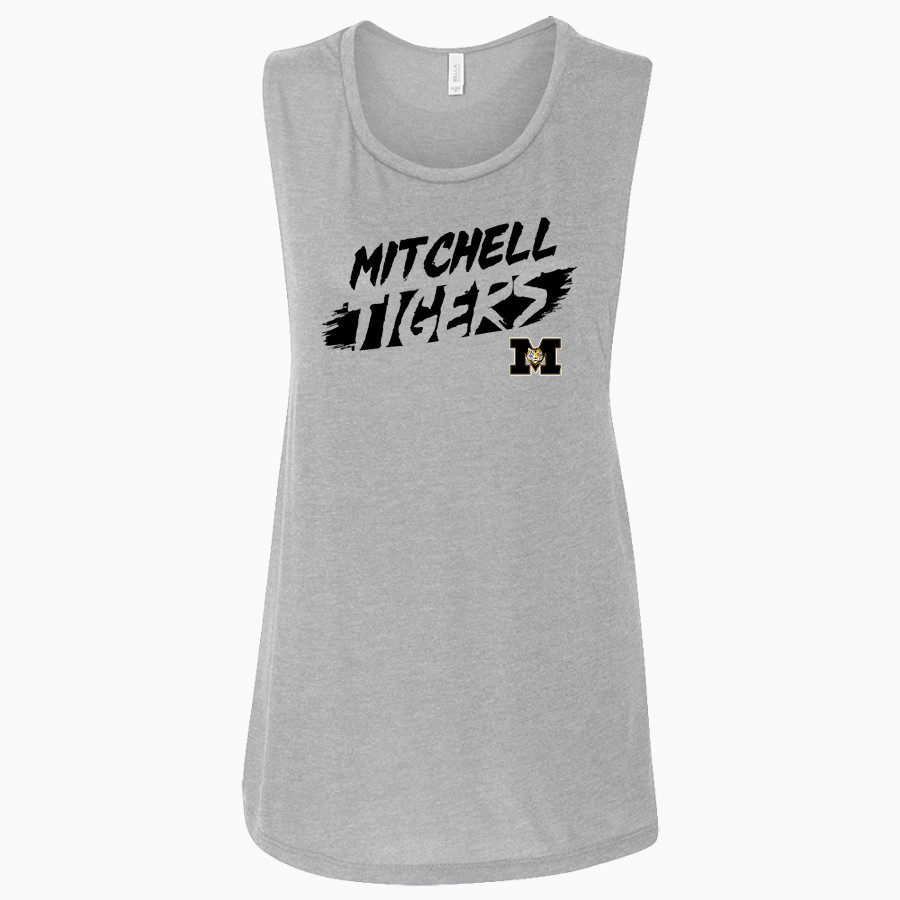 MITCHELL HIGH SCHOOL TIGERS <span class="pdp-name-mascot">MITCHELL TIGERS</span> Bella + Canvas Women's Flowy Muscle Tank