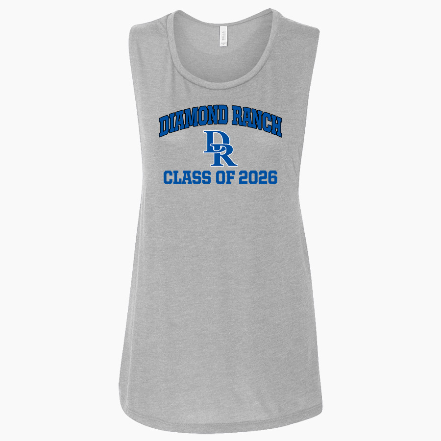 DIAMOND RANCH HIGH SCHOOL PANTHERS Bella + Canvas Women's Flowy Muscle Tank