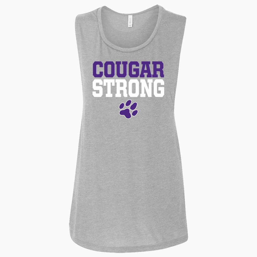 Josephinum Academy of the Sacred Heart <span class="pdp-name-mascot">Josephinum Academy Cougars</span> Bella + Canvas Women's Flowy Muscle Tank