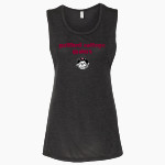 Guilford College Quakers <span class="pdp-name-mascot">GUILFORD COLLEGE Quakers</span> Bella + Canvas Women's Flowy Muscle Tank Front Thumbnail