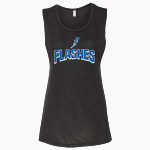 Franklin Central Flashes <span class="pdp-name-mascot">Franklin Central Junior High Flashes</span> Bella + Canvas Women's Flowy Muscle Tank Front Thumbnail