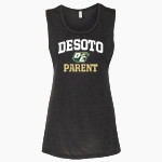 Desoto Eagles <span class="pdp-name-mascot">Desoto Eagles</span> Bella + Canvas Women's Flowy Muscle Tank Front Thumbnail