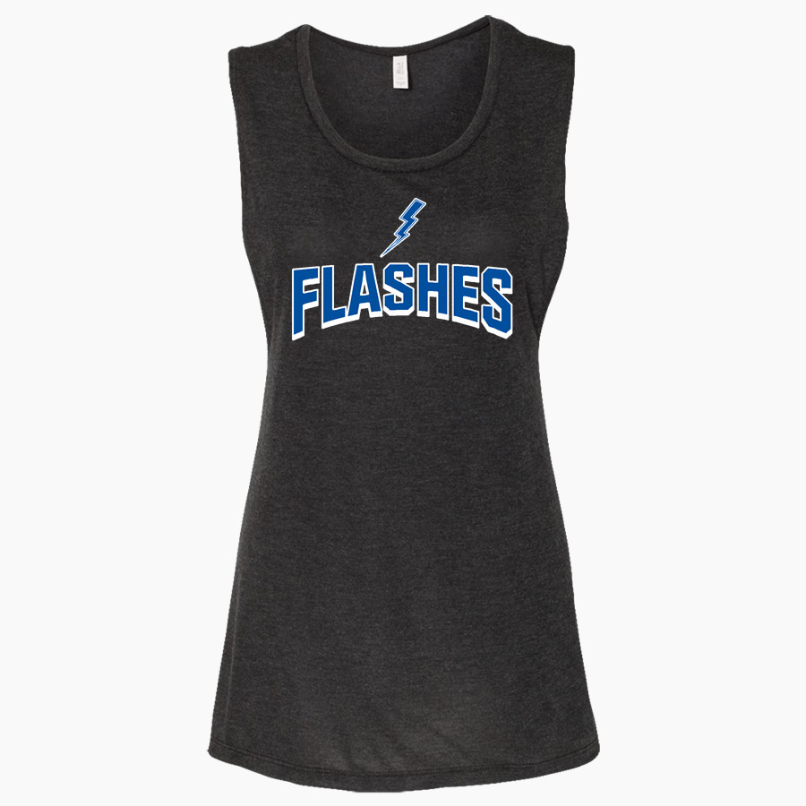 Franklin Central Flashes <span class="pdp-name-mascot">Franklin Central Junior High Flashes</span> Bella + Canvas Women's Flowy Muscle Tank