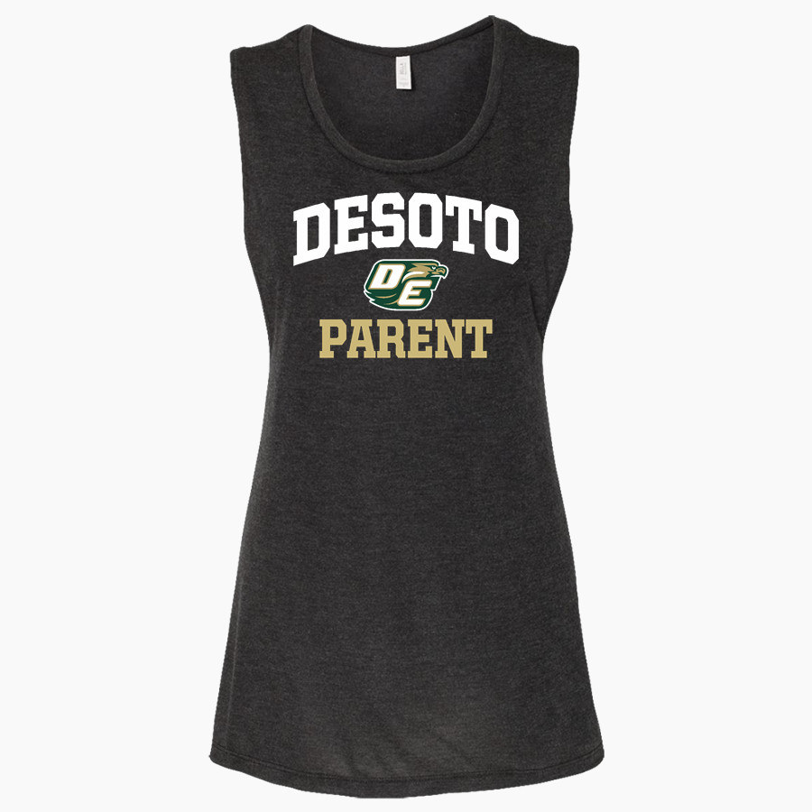Desoto Eagles <span class="pdp-name-mascot">Desoto Eagles</span> Bella + Canvas Women's Flowy Muscle Tank