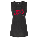 Lockwood Lions <span class="pdp-name-mascot">Lockwood Lions</span> BELLA+CANVAS Women's Flowy Muscle Tank Front Thumbnail