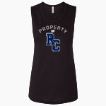 RITCHIE COUNTY HIGH SCHOOL REBELS <span class="pdp-name-mascot">RITCHIE COUNTY REBELS</span> Bella + Canvas Women's Flowy Muscle Tank Front Thumbnail