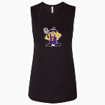 FARMINGTON HIGH SCHOOL FARMERS <span class="pdp-name-mascot">FARMINGTON FARMERS</span> Bella + Canvas Women's Flowy Muscle Tank Front Thumbnail