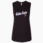 BELLBROOK GOLDEN EAGLES The Official Online Store <span class="pdp-name-mascot">BELLBROOK GOLDEN EAGLES</span> Bella + Canvas Women's Flowy Muscle Tank Front Thumbnail