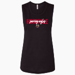 Hannahville Soaring Eagles <span class="pdp-name-mascot">Hannahville Indian School Eagles</span> Bella + Canvas Women's Flowy Muscle Tank Front Thumbnail