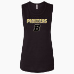 Boonville Pioneers <span class="pdp-name-mascot">Boonville Pioneers</span> Bella + Canvas Women's Flowy Muscle Tank Front Thumbnail