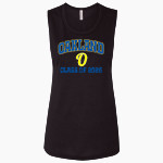 OAKLAND HIGH SCHOOL OAKERS <span class="pdp-name-mascot">OAKLAND OAKERS</span> Bella + Canvas Women's Flowy Muscle Tank Front Thumbnail