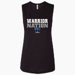 Pleasant View Christian Warriors <span class="pdp-name-mascot">Pleasant View Warriors</span> Bella + Canvas Women's Flowy Muscle Tank Front Thumbnail