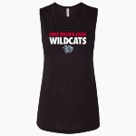 Christ Episcopal Wildcats Bella + Canvas Women's Flowy Muscle Tank Front Thumbnail