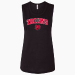 HAMILTON COUNTY HIGH SCHOOL TROJANS <span class="pdp-name-mascot">HAMILTON COUNTY TROJANS</span> Bella + Canvas Women's Flowy Muscle Tank Front Thumbnail