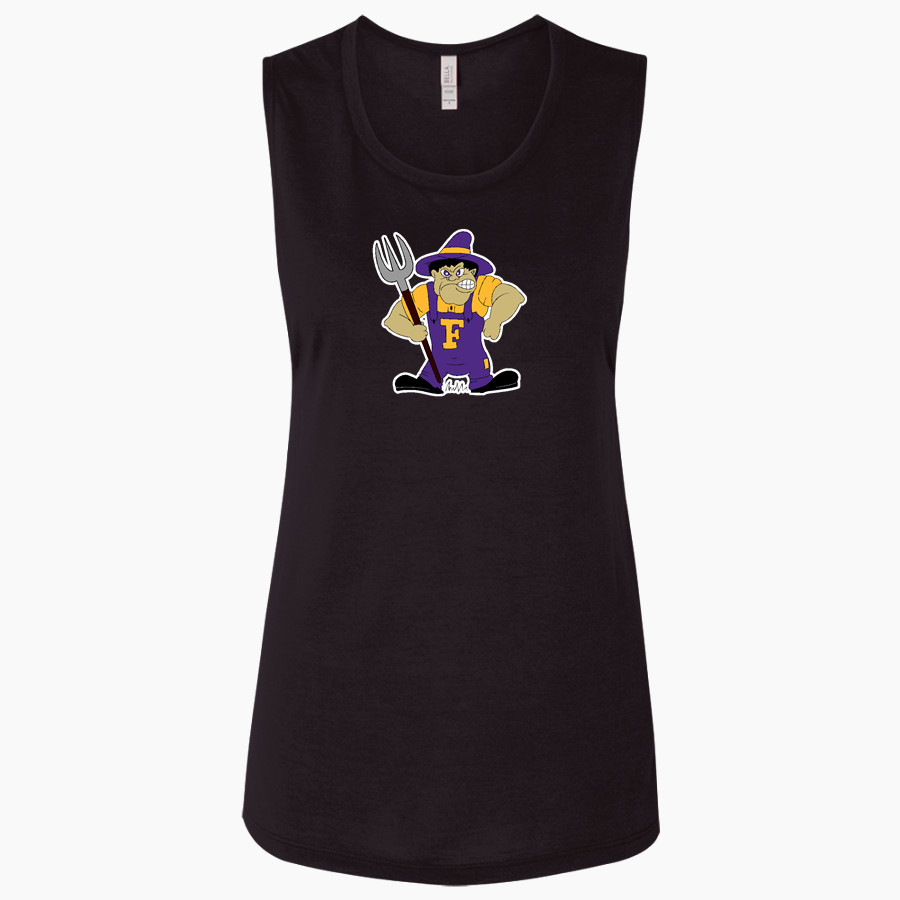 FARMINGTON HIGH SCHOOL FARMERS <span class="pdp-name-mascot">FARMINGTON FARMERS</span> Bella + Canvas Women's Flowy Muscle Tank
