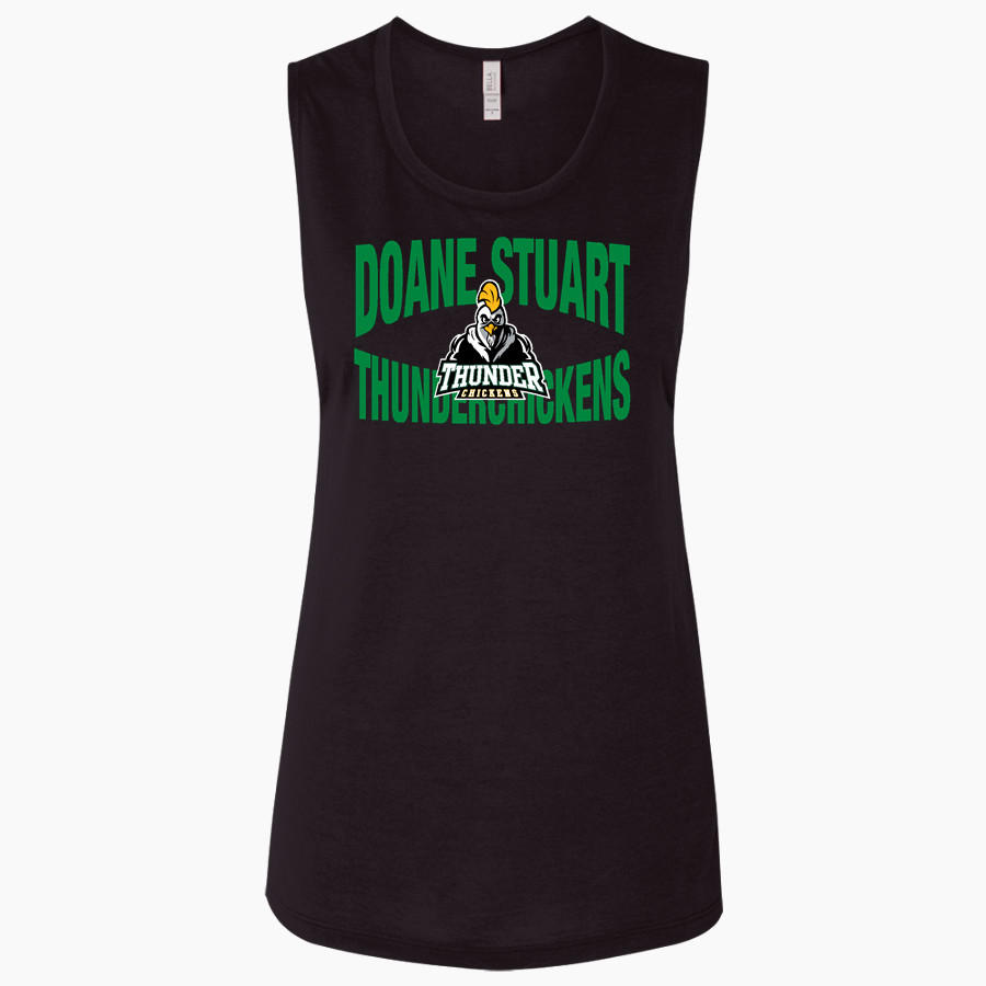 Doane Stuart Thunderchickens Thunderchickens <span class="pdp-name-mascot">Doane Stuart Thunderchickens</span> Bella + Canvas Women's Flowy Muscle Tank