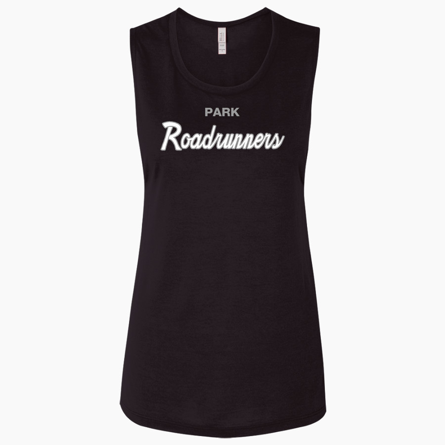 Park Roadrunners <span class="pdp-name-mascot">Park Roadrunners</span> Bella + Canvas Women's Flowy Muscle Tank