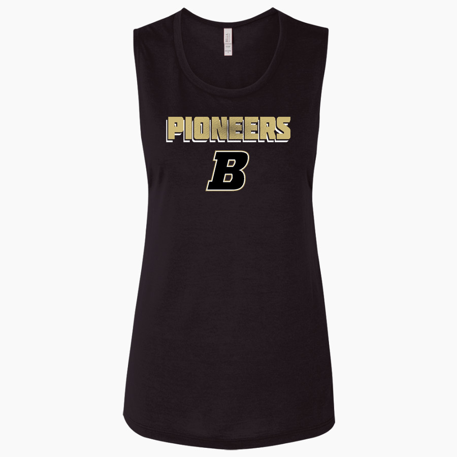 Boonville Pioneers <span class="pdp-name-mascot">Boonville Pioneers</span> Bella + Canvas Women's Flowy Muscle Tank