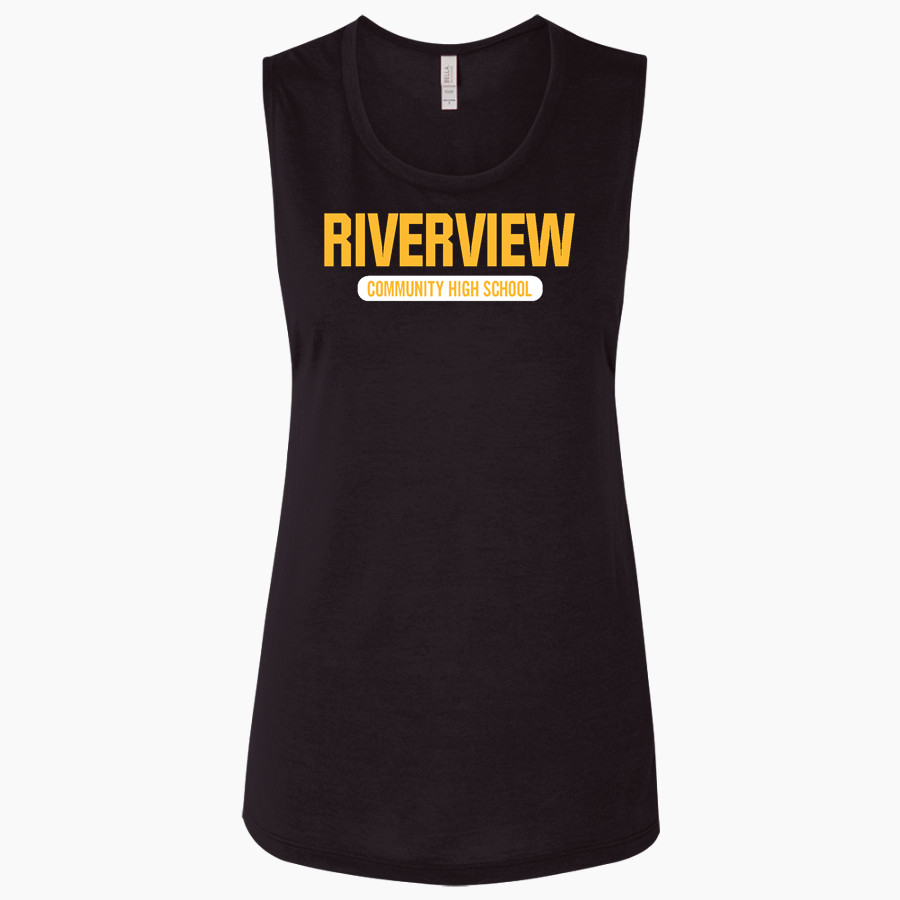 RIVERVIEW COMMUNITY HIGH SCHOOL PIRATES Bella + Canvas Women's Flowy Muscle Tank
