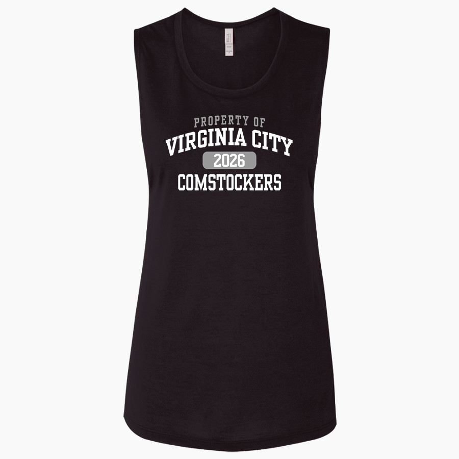 Virginia City Comstockers Bella + Canvas Women's Flowy Muscle Tank