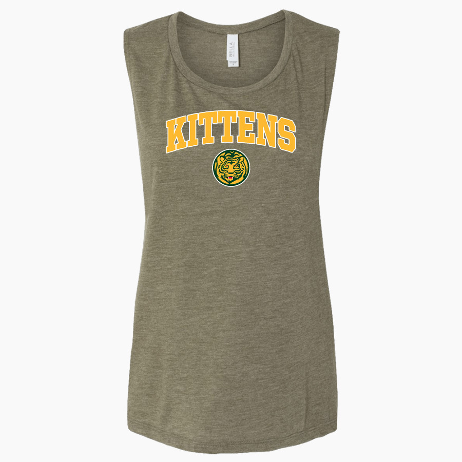 Grambling Kittens Bella + Canvas Women's Flowy Muscle Tank