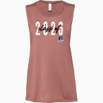 Burrillville Broncos Bella + Canvas Women's Flowy Muscle Tank Front Thumbnail