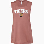 TAKOMA ACADEMY Tigers Online Store Bella + Canvas Women's Flowy Muscle Tank Front Thumbnail
