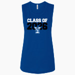 YANTIS HIGH SCHOOL OWLS <span class="pdp-name-mascot">YANTIS OWLS</span> Bella + Canvas Women's Flowy Muscle Tank Front Thumbnail