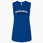 Jefferson Christian Eagles Bella + Canvas Women's Flowy Muscle Tank Front Thumbnail