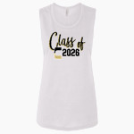 SPRINGFIELD CENTRAL HIGH SCHOOL GOLDEN EAGLES Bella + Canvas Women's Flowy Muscle Tank Front Thumbnail