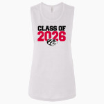 CLATSKANIE HIGH SCHOOL TIGERS <span class="pdp-name-mascot">CLATSKANIE TIGERS</span> Bella + Canvas Women's Flowy Muscle Tank Front Thumbnail