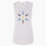 ROYAL HIGH SCHOOL KNIGHTS <span class="pdp-name-mascot">ROYAL KNIGHTS</span> Bella + Canvas Women's Flowy Muscle Tank Front Thumbnail