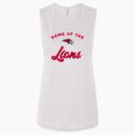 Bryn Athyn College The Official Store of the Lions <span class="pdp-name-mascot">Bryn Athyn College Lions</span> Bella + Canvas Women's Flowy Muscle Tank Front Thumbnail