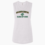 Mid-Atlantic Christian University Mustangs Bella + Canvas Women's Flowy Muscle Tank Front Thumbnail