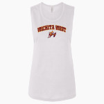 WICHITA WEST HIGH SCHOOL PIONEERS <span class="pdp-name-mascot">WICHITA WEST PIONEERS</span> Bella + Canvas Women's Flowy Muscle Tank Front Thumbnail